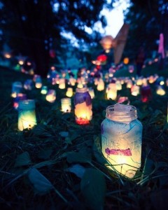 tissue paper mason jars