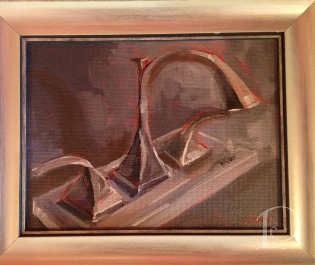 Brizo faucet oil painting by Pamela Copeman | Pamela Copeman Interior Design