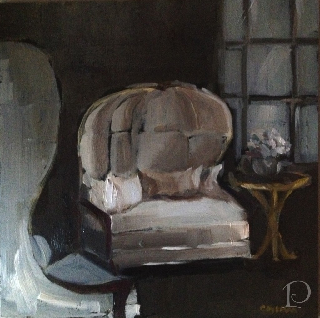 Chair in Shadow painting by Pamela Copeman