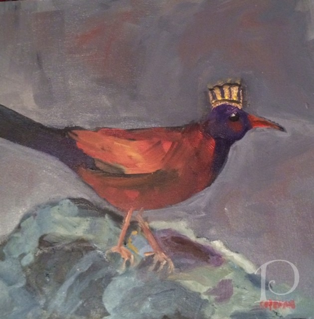 Crowned Bird No 3 by Pamela Copeman