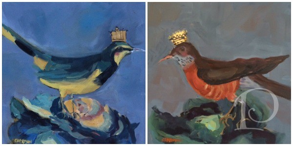Crowned Bird collage
