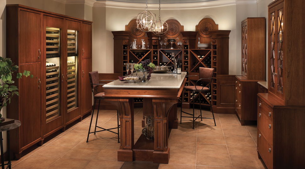 Wood Mode wine room cellar