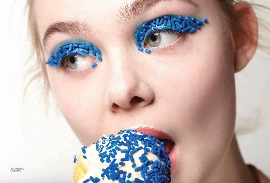 Elle Fanning in New York Magazine by Will Cotton {source}