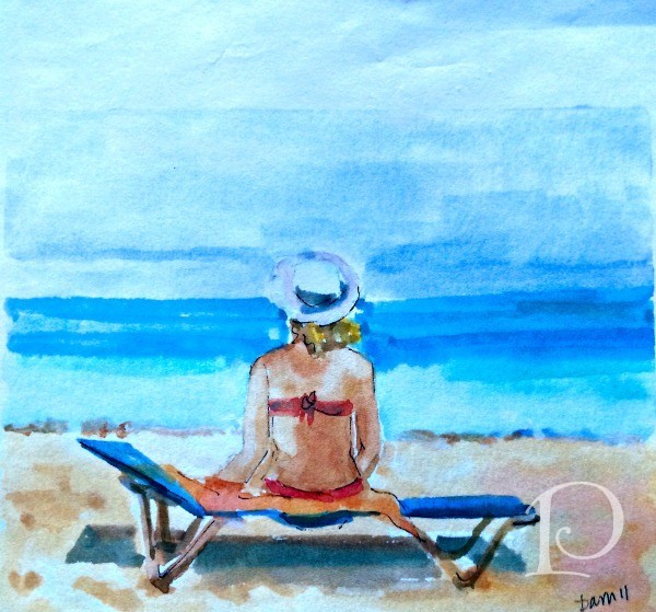 Kate-at-the-beach-watercolor repost