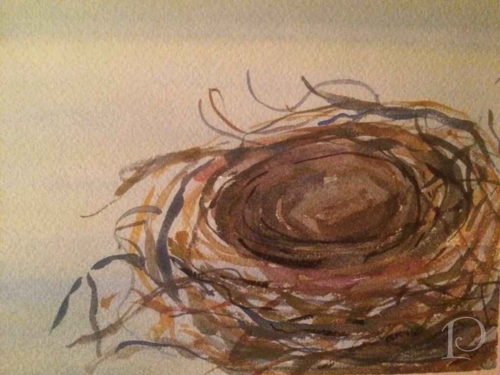 Watercolor Nest by Pamela Copeman