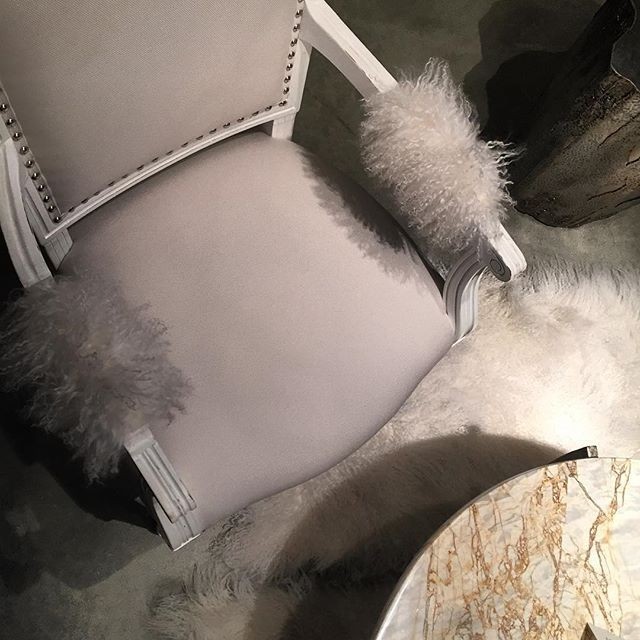 fur cuff chair