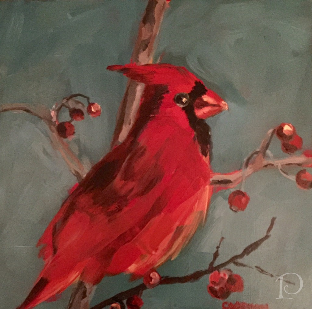 christmas cardinal by Pamela Copeman