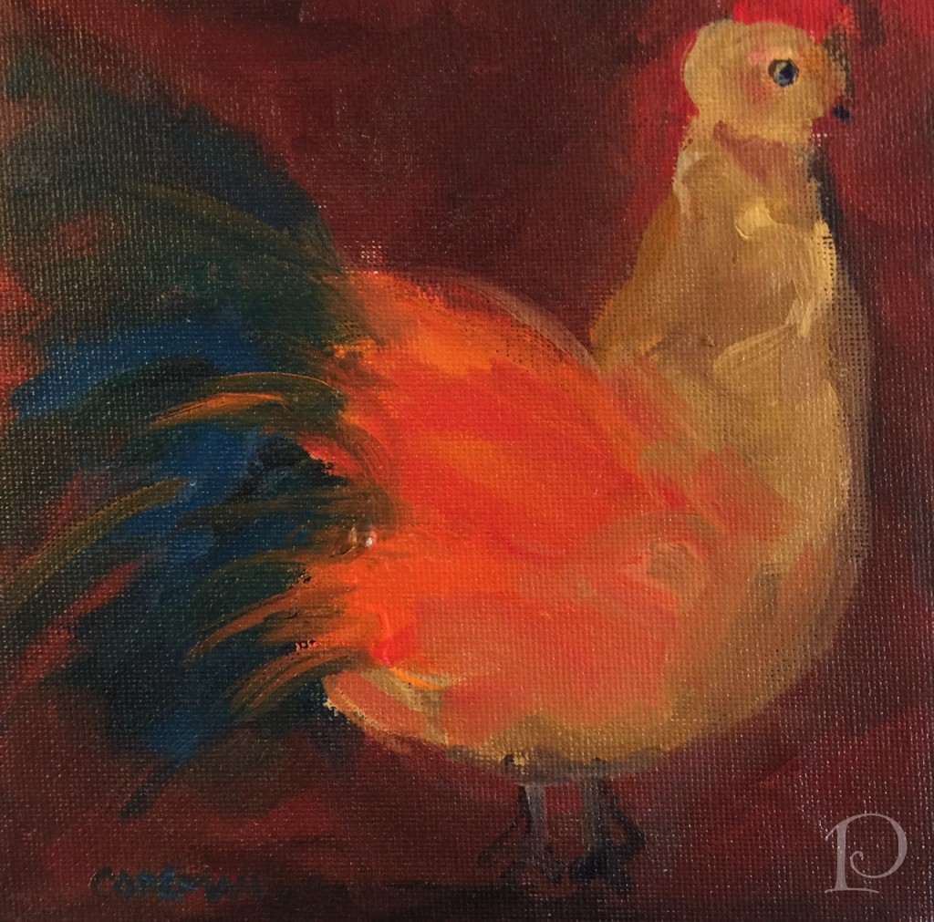 Orange Feathers by Pamela Copeman