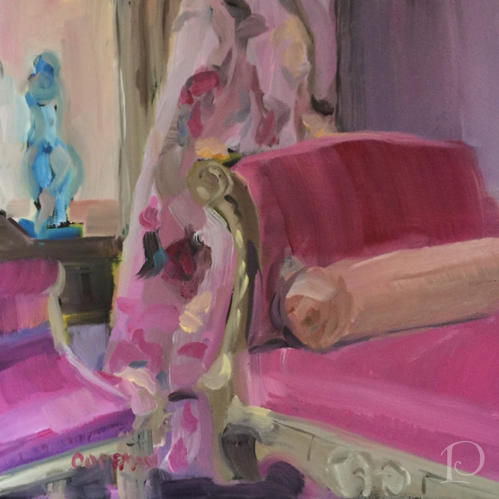 Pink Fainting Couch by Pamela Copeman