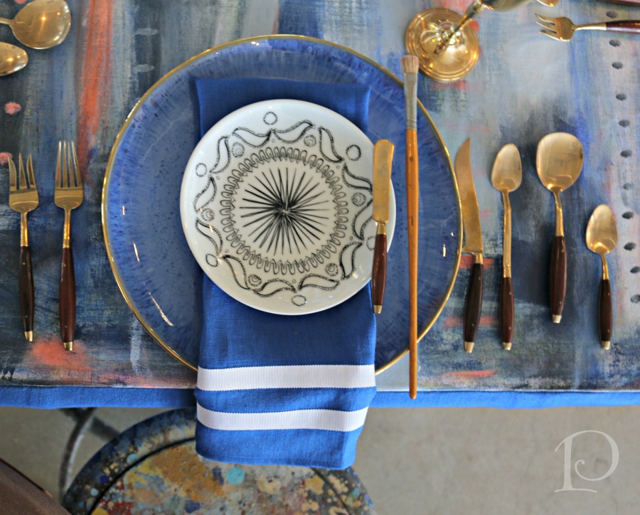 Heading Home To Dinner tablescape by Megan Pesce