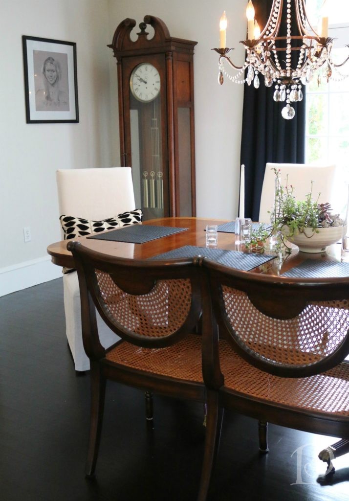 Pamela Copeman Design black contemporary dining room