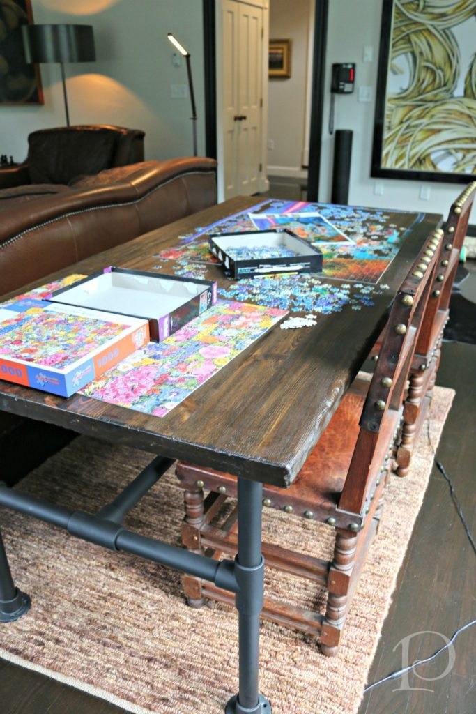 puzzle table family room